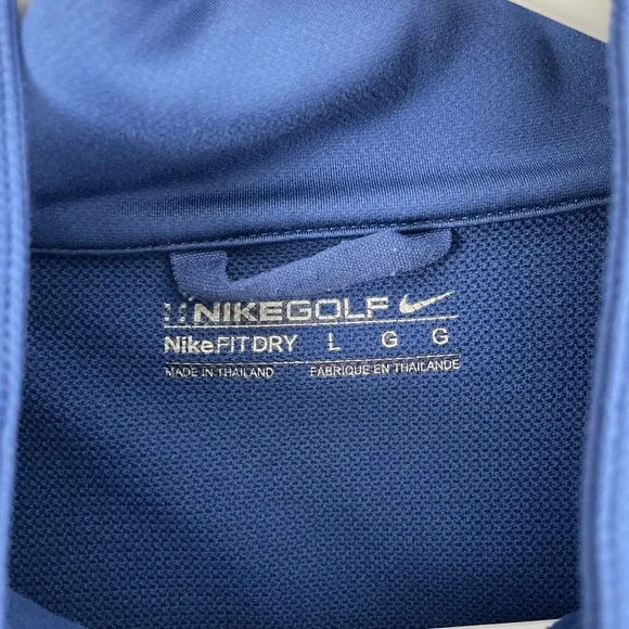 Nike Jacket Men's Size Large Nike Golf Fit Dry Blue Caddying Course Cold Weather - Picture 8 of 16